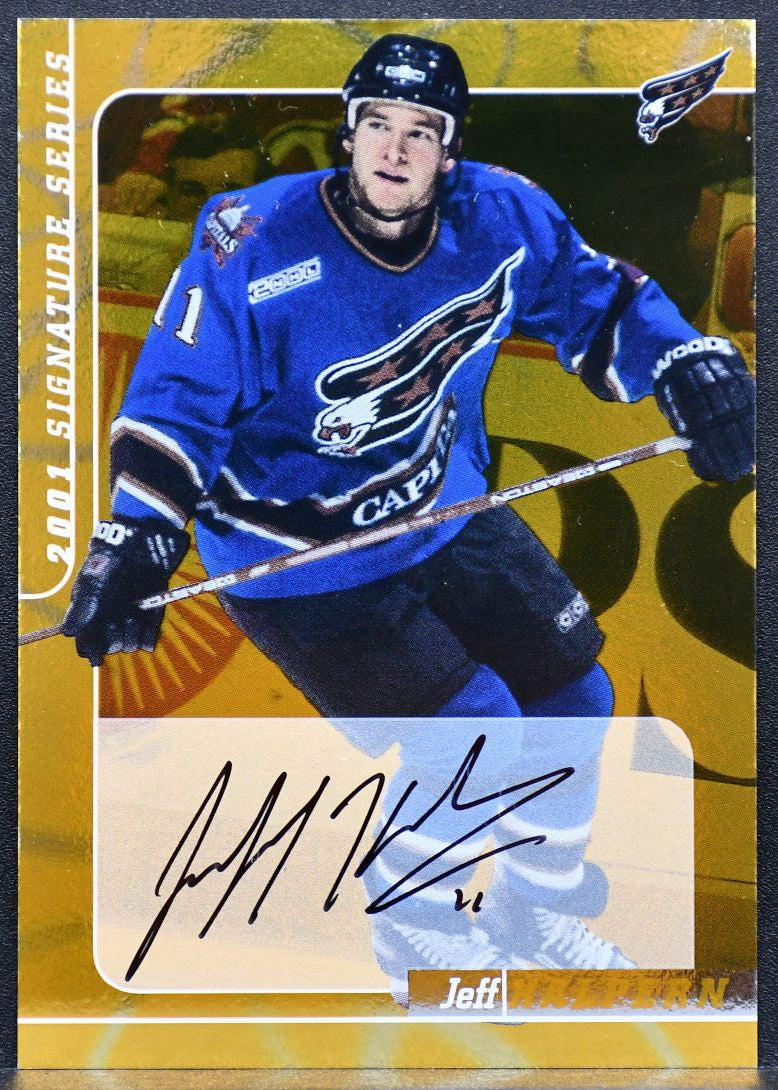 2000-01 Be a Player Auto Series Auto Gold Jeff Halpern 189 Capitals Auto 1660