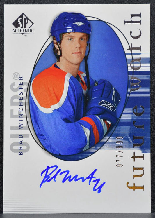 2005-06 SP Authentic Future Watch Auto Brad Winchester Oilers Auto 977/999 0194