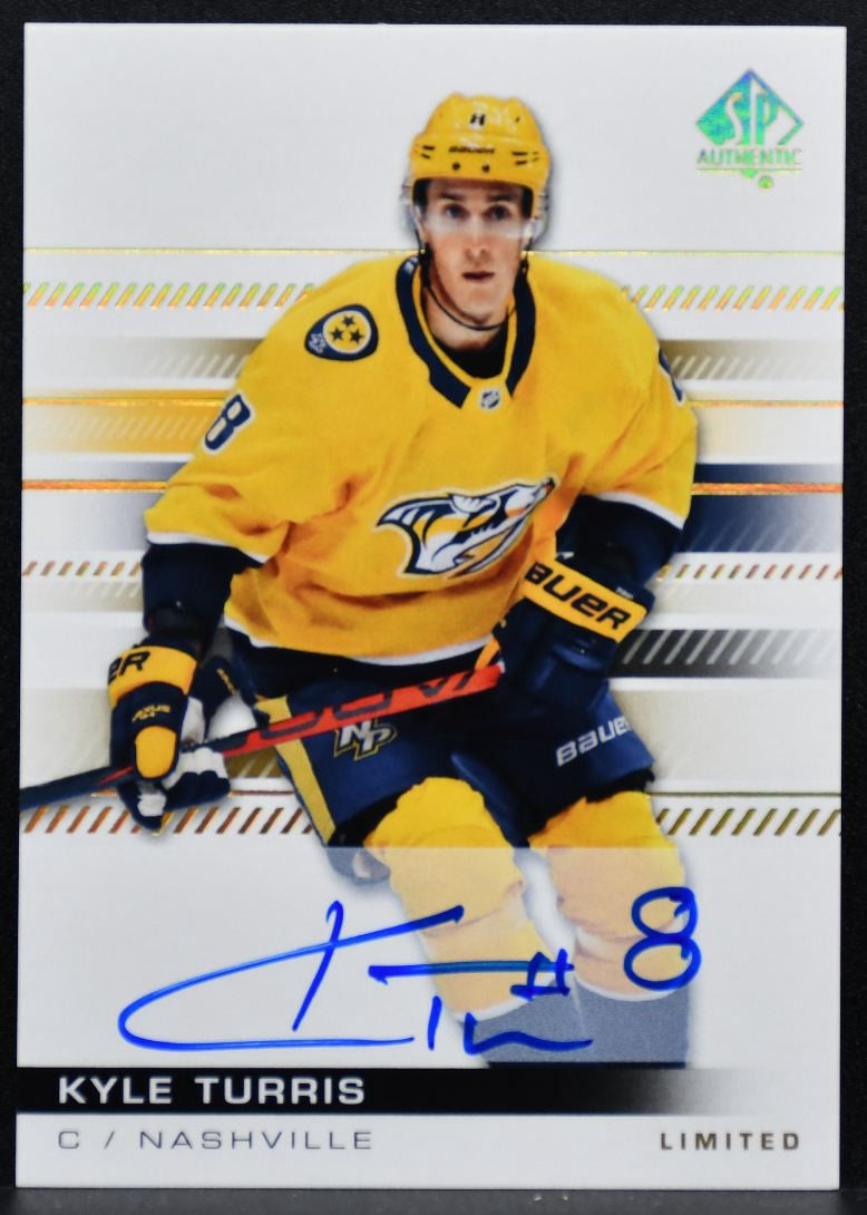 2019-20 SP Authentic Limited Auto Kyle Turris 32 Nashville Predators Auto 3159