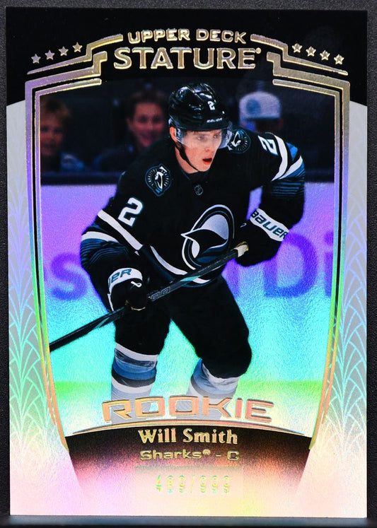 2024-25 Upper Deck Stature Rookie Will Smith 34 San Jose Sharks RC 409/999 4664