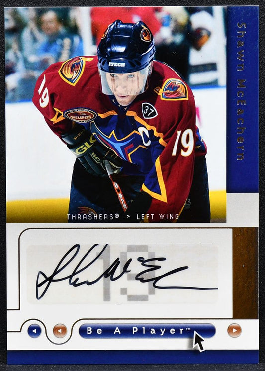 2005-06 Upper Deck Be A Player Signatures Shawn McEachern SH Auto 4471
