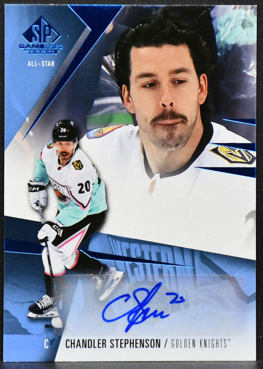 2023-24 SP Game Used Auto Chandler Stephenson 130 Vegas Golden Knights Auto