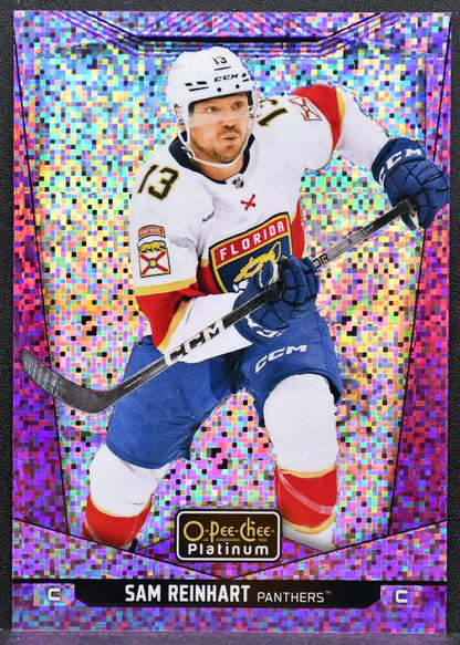 2024-25 O-Pee-Chee Platinum Violet Pixels Sam Reinhart 60 Florida Panthers 1501