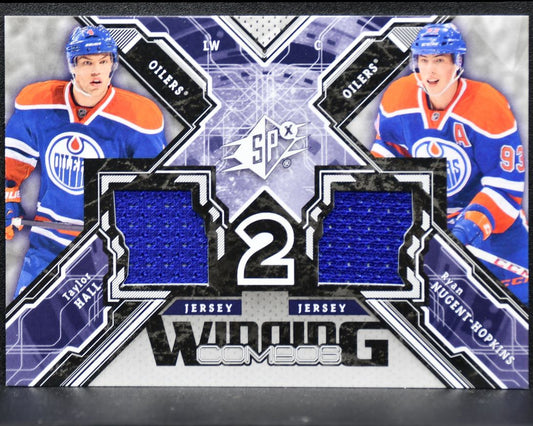 2013-14 SPx Winning Combos Ryan Nugent-Hopkins/Taylor Hall WC-HN Jersey 2097
