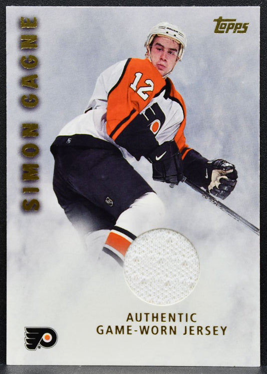 2001-02 Topps Jersey Simon Gagne 97 Philadelphia Flyers Jersey 2778