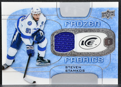 2015-16 Upper Deck Ice Frozen Fabrics Steven Stamkos FF-SS Lightning Jersey 1557
