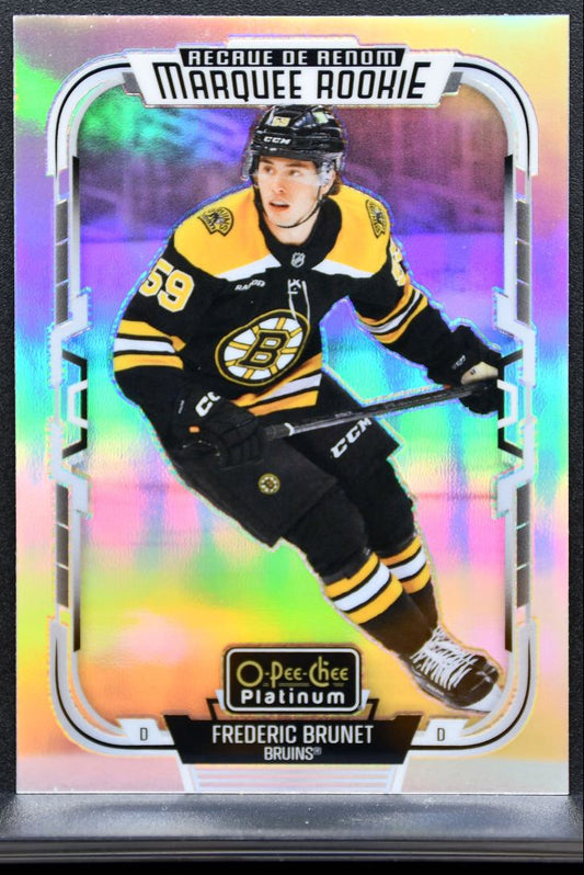 2025-26 O-Pee-Chee Platinum Marquee Rookie Rainbow Frederic Brunet RC 7931