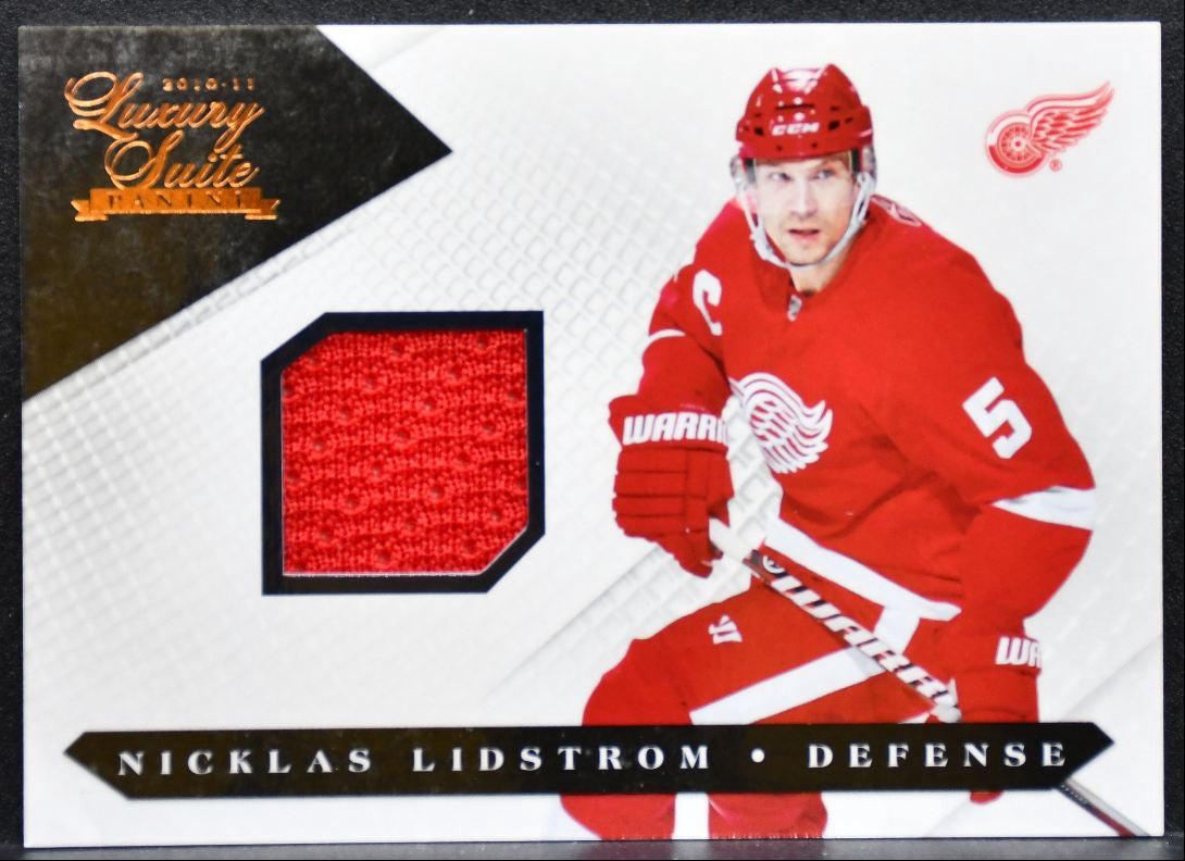 2010-11 Panini Luxury Suite Jersey Nicklas Lidstrom 532/599 Jersey 2585