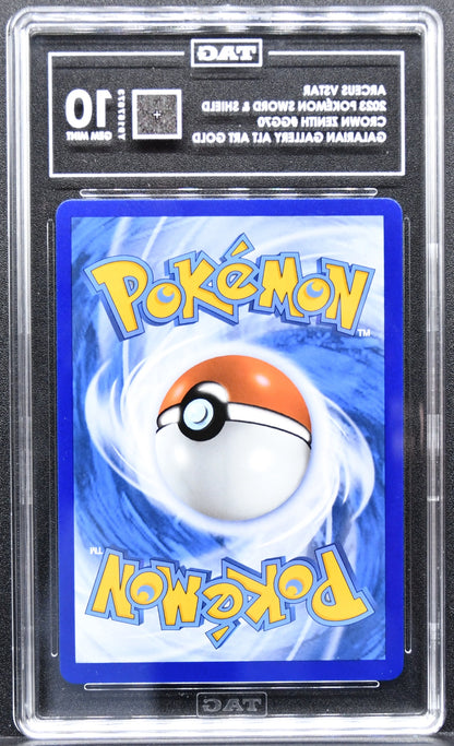 Pokémon Crown Zenith: Galarian Gallery Arceus VSTAR Secret GG70 Holofoil TAG 10