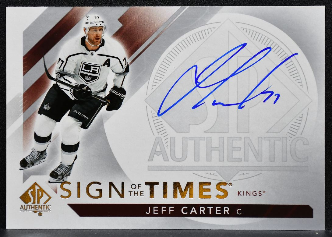 2017-18 SP Authentic Sign of the Times Jeff Carter SOTT-JC Kings Auto 1513
