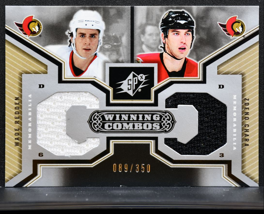 2005-06 SPx Winning Combos Wade Redden/Zdeno Chara Senators 089/350 Jersey 0962