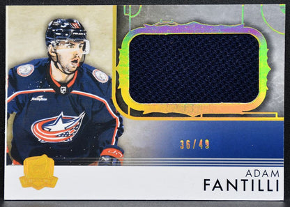 2023-24 UD The Cup Rookie Rink Gallery Adam Fantilli Blue Jackets RC Jersey 6392