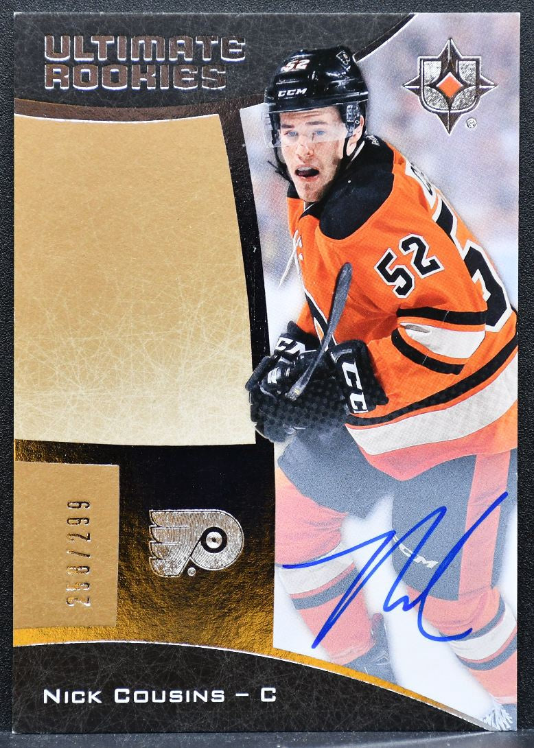 2015-16 UD Ultimate Collection Rookies Auto Nick Cousins RC Auto 258/299 2152