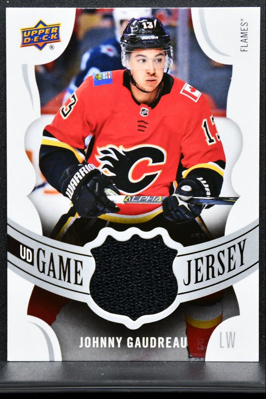 2018-19 UD Series 1 UD Game Jersey Gaudreau GJ-JG Flames Jersey 4207