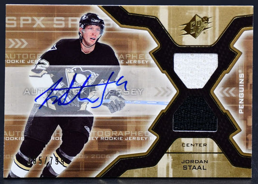 Maillot de recrue autographié UD 2006-07 SPx Pressplates /799