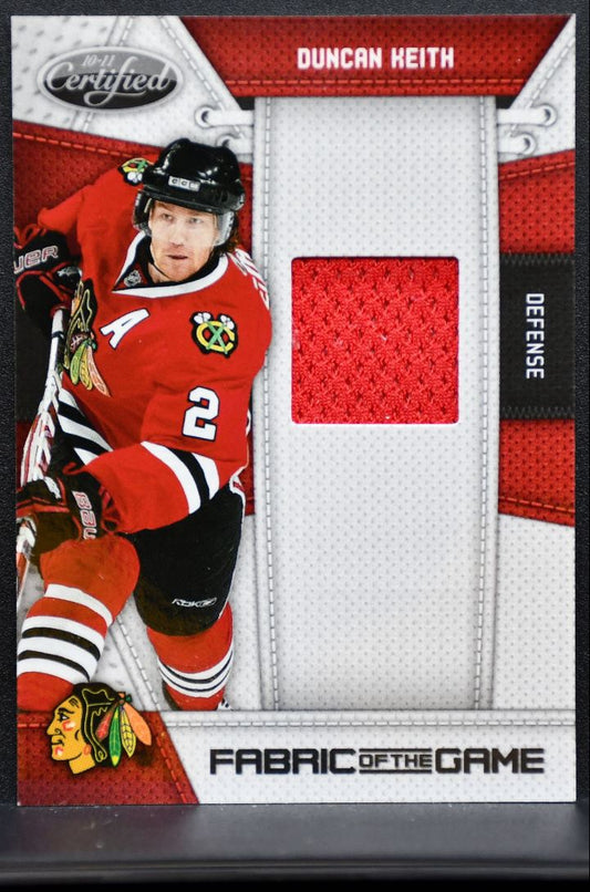 2010-11 Panini Certified Fabric of the Game Keith Blackhawks 029/250 Jersey 5562