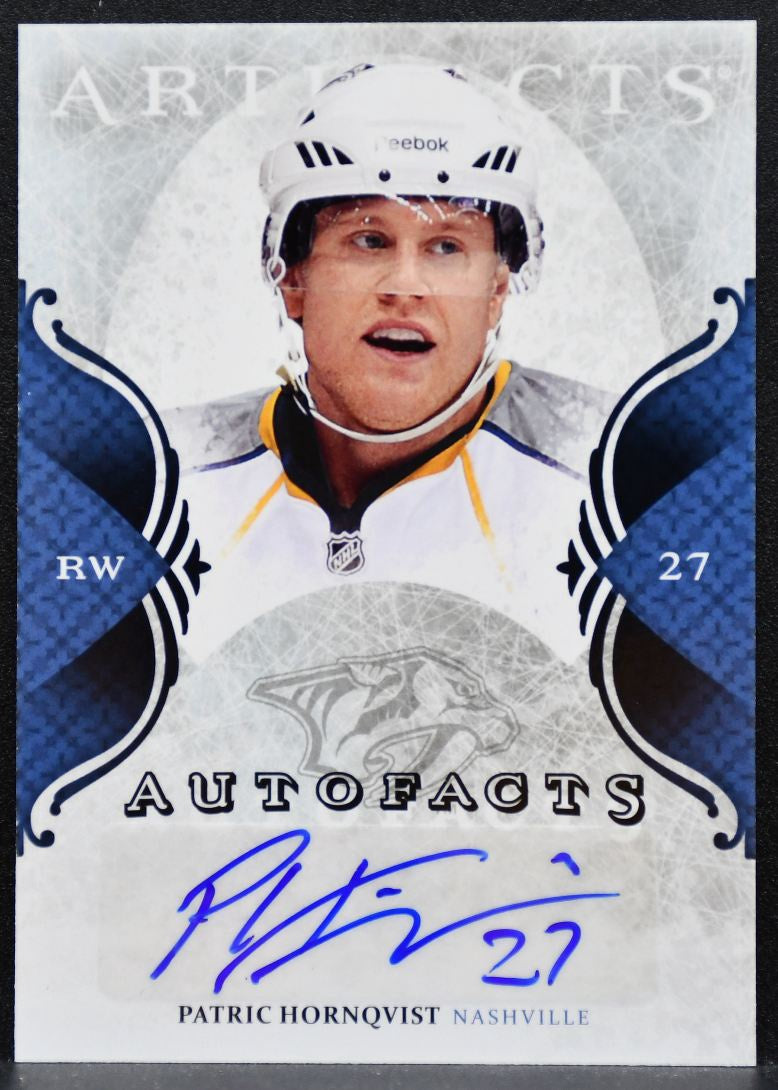 2011-12 Upper Deck Artifacts Autofacts Patric Hornqvist A-PH Predators Auto 6570