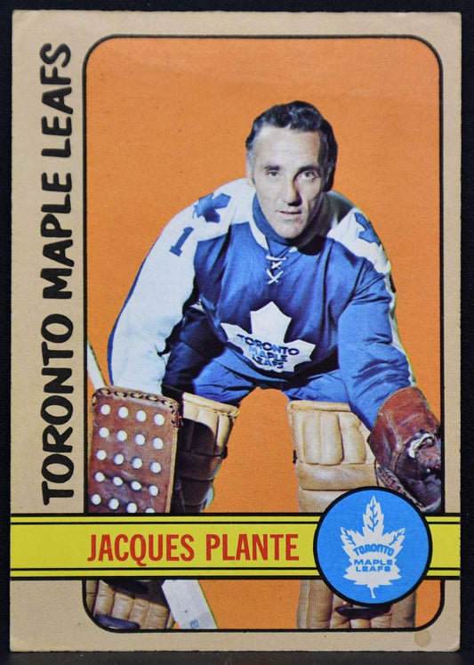 1972-73 Topps Jacques Plante 24 Toronto Maple Leafs 6644