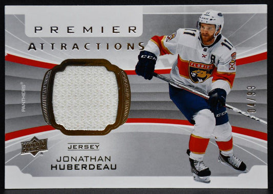 20-21 UD Premier Attractions Jersey Huberdeau Panthers /99 Jersey 4169