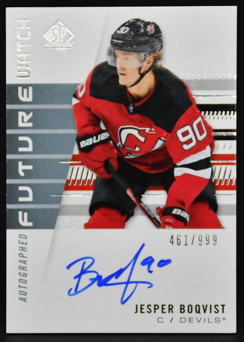 2019-20 SP Authentic Future Watch InscribedAuto Boqvist 190 RC Auto 461/999