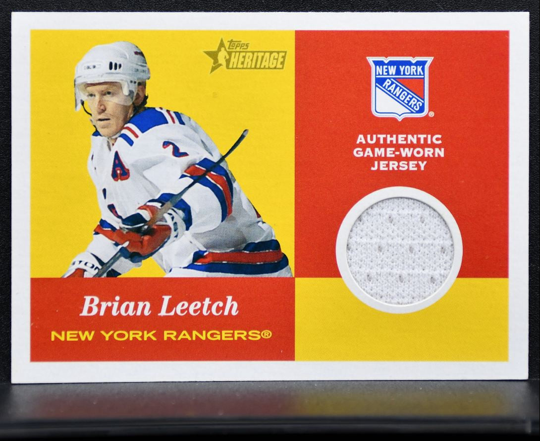 2001-02 Topps Heritage Jerseys Brian Leetch J-BL Jersey 2180