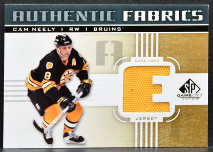 2011-12 SP Game Used Authentic Fabrics Cam Neely AF-CN Boston Bruins Jersey 6623