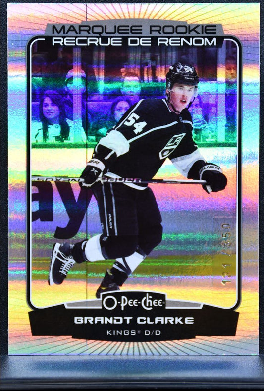 2022-23 O-Pee-Chee Marquee Rookie Rainbow Foil Brandt Clarke Kings RC /350 9919