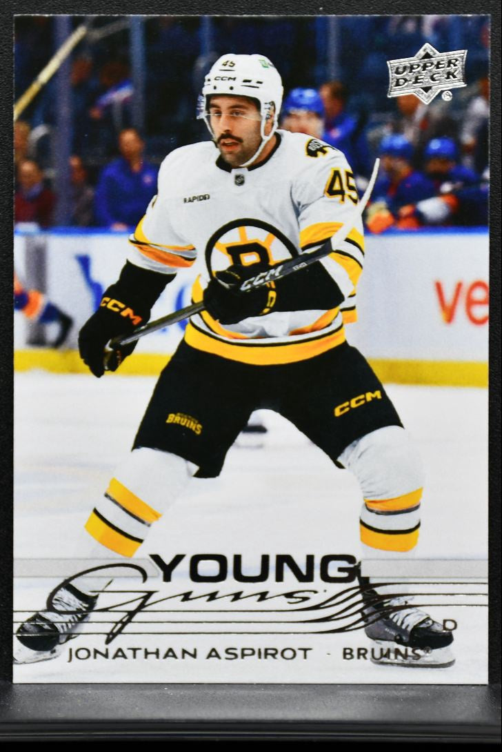 2025-26 Upper Deck Extended Series Young Guns Jonathan Aspirot Bruins RC 9973