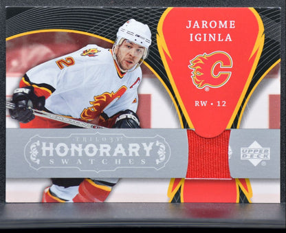 2007-08 UD Trilogy Honorary Swatches Jarome Iginla HS-JI Jersey 9066