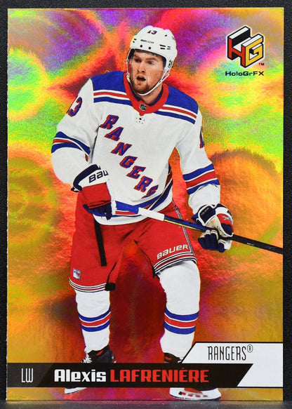 2020-21 UD Extended Series HoloGr-Fx Alexis Lafreniere HG-10 Rangers RC 8921