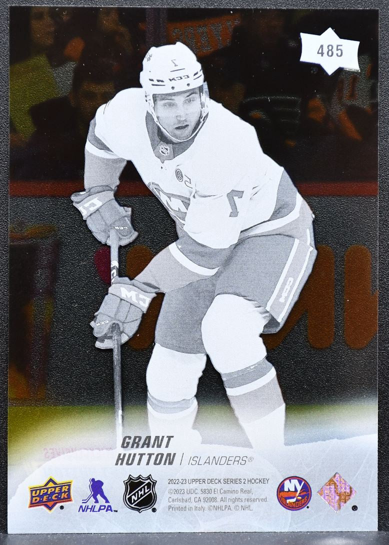 2022-23 UD Series 2 Young Guns Clear Cut UD Exclusives Hutton Islanders RC 2720