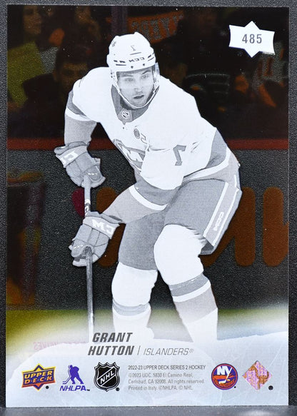 2022-23 UD Series 2 Young Guns Clear Cut UD Exclusives Hutton Islanders RC 2720