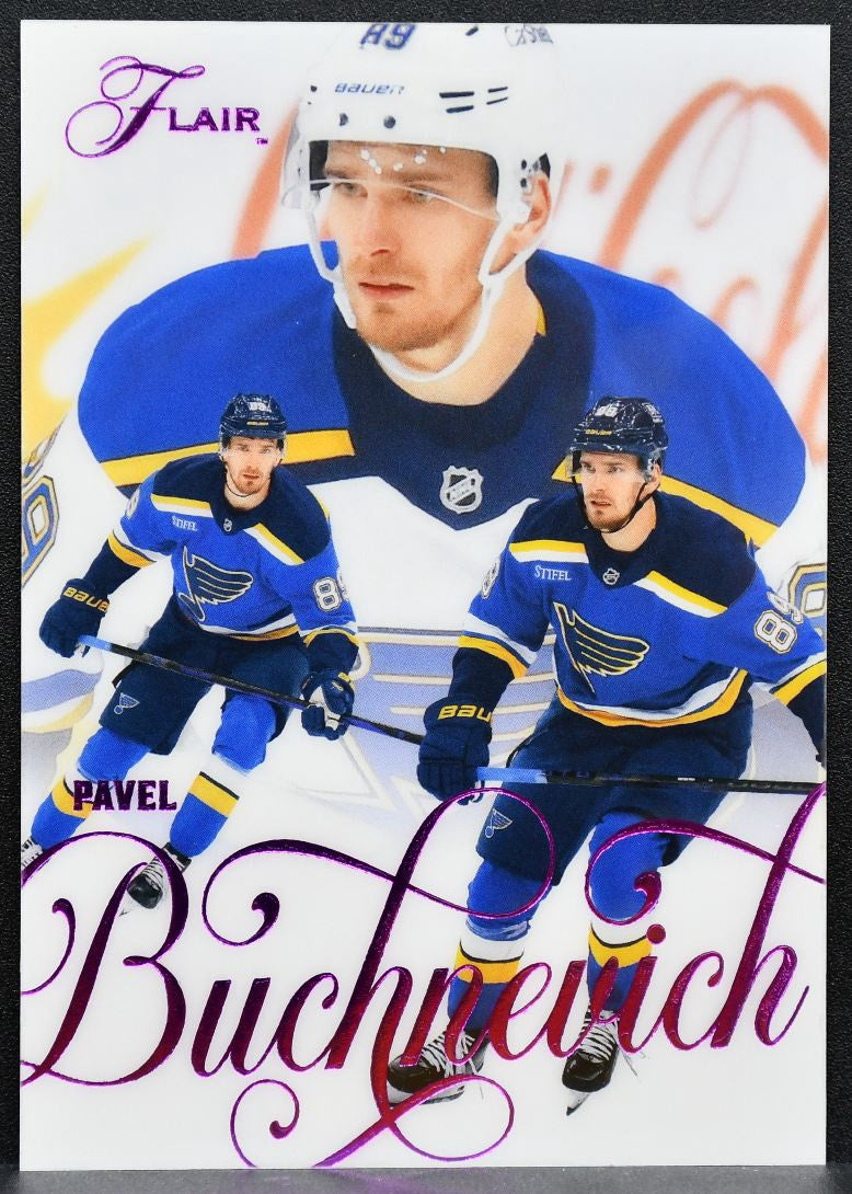 2025-26 Flair Backcheck Variant Pavel Buchnevich 114 Blues 069/199 2096