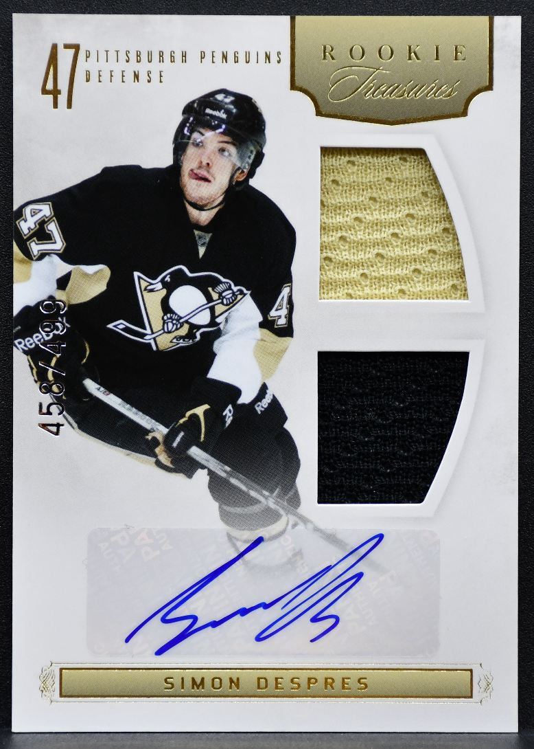 2011-12 Panini Rookie Anthology Treasures Patches Auto Despres Auto Jersey 2362