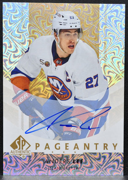 2022-23 SP Authentic Pageantry Anders Lee P-40 New York Islanders Auto 4090