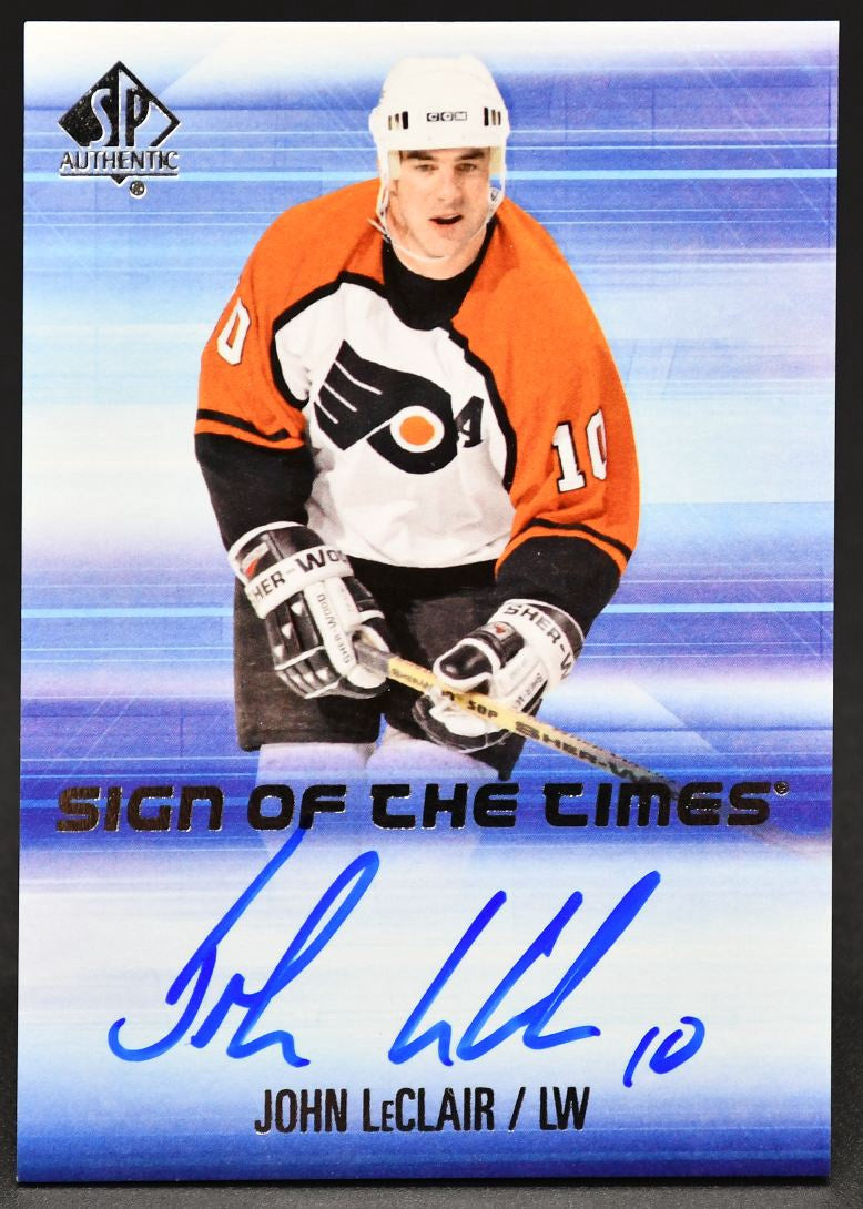 2015-16 SP Authentic Sign of the Times John LeClair SOTT-JL Auto