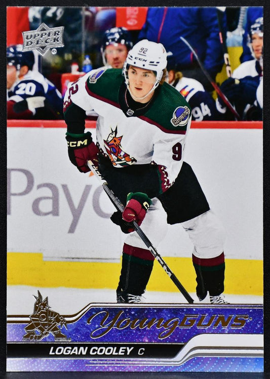 2023-24 UD Extended Series Young Guns Logan Cooley 701 Arizona Coyotes RC 3599