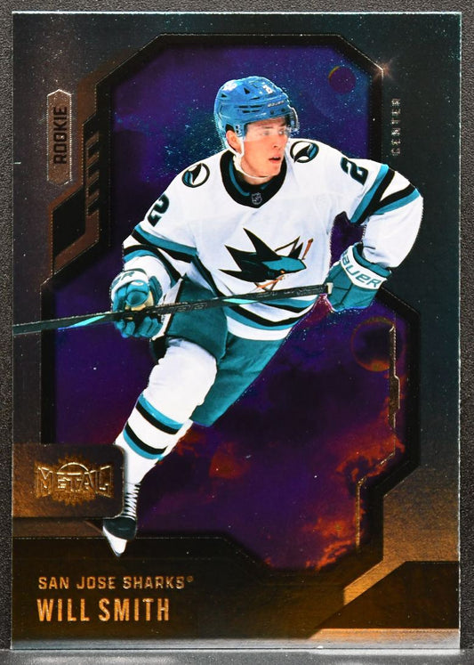 2024-25 SkyBox Metal Universe Rookie Will Smith 143 San Jose Sharks RC 4322