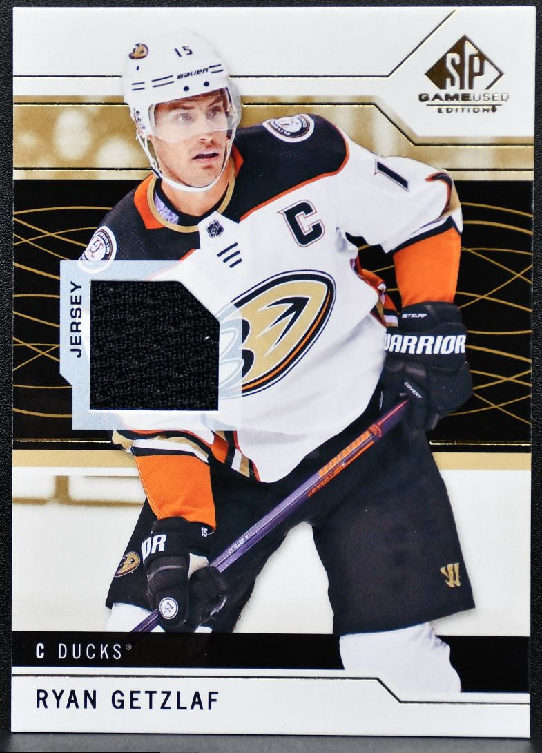 2018-19 SP Game Used Gold Jersey Relic Ryan Getzlaf 37 Jersey 0581