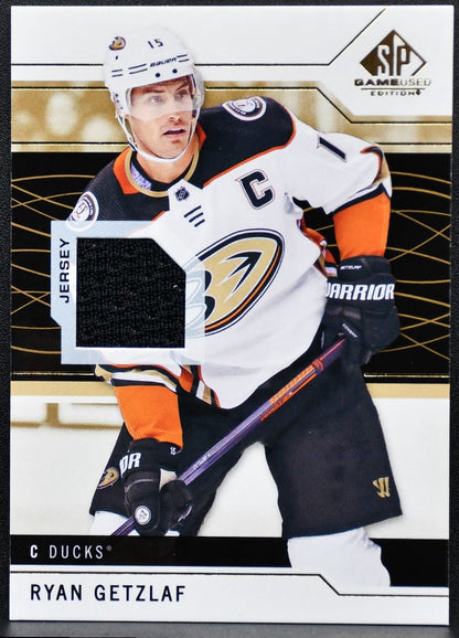 2018-19 SP Game Used Gold Jersey Relic Ryan Getzlaf 37 Jersey 0581