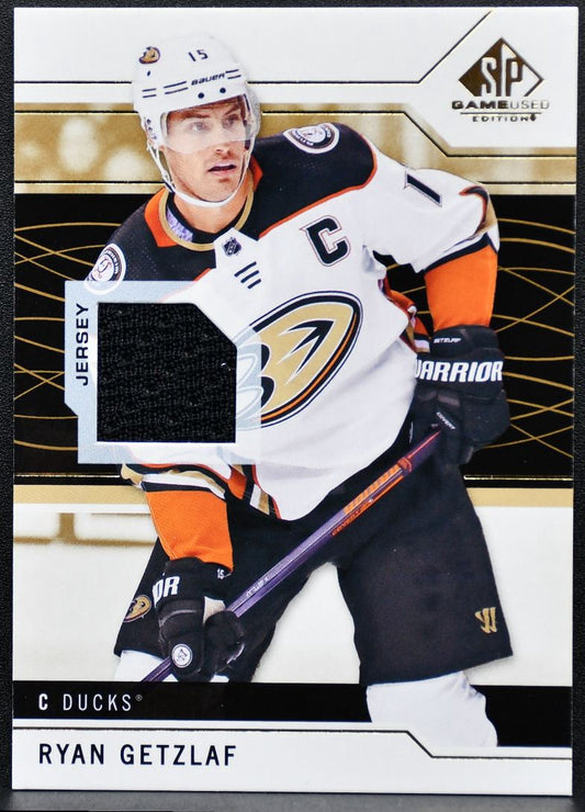 2018-19 SP Game Used Gold Jersey Relic Ryan Getzlaf 37 Jersey 0581
