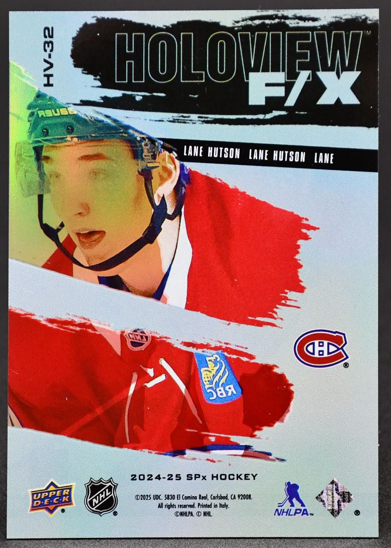2024-25 SPx Lane Hutson HV-32 Montreal Canadiens