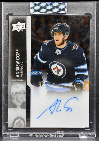2021-22 Upper Deck Clear Cut Base Andrew Copp CC-CO Winnipeg Jets Auto 3352