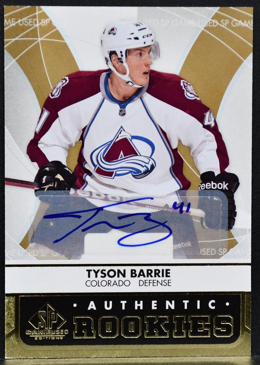 2012-13 SP Game Used Authentic Rookies Auto Tyson Barrie 112  RC Auto