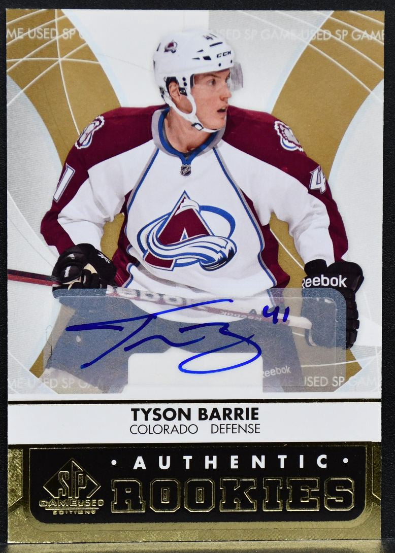 2012-13 SP Game Used Authentic Rookies Auto Tyson Barrie 112  RC Auto