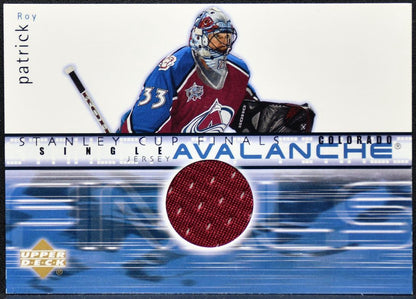 2001-02 UD Stanley Cup Finals Single Jersey Patrick Roy FJ-PR Jersey 1694