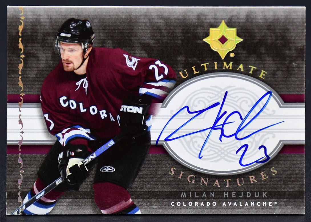 2006-07 UD Ultimate Collection Ultimate Signatures Milan Hejduk US-MI Auto