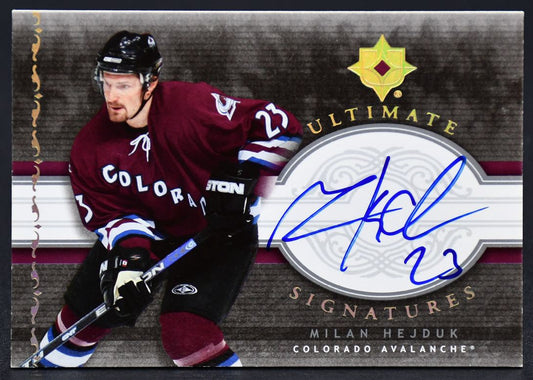 2006-07 UD Ultimate Collection Ultimate Signatures Milan Hejduk US-MI Auto