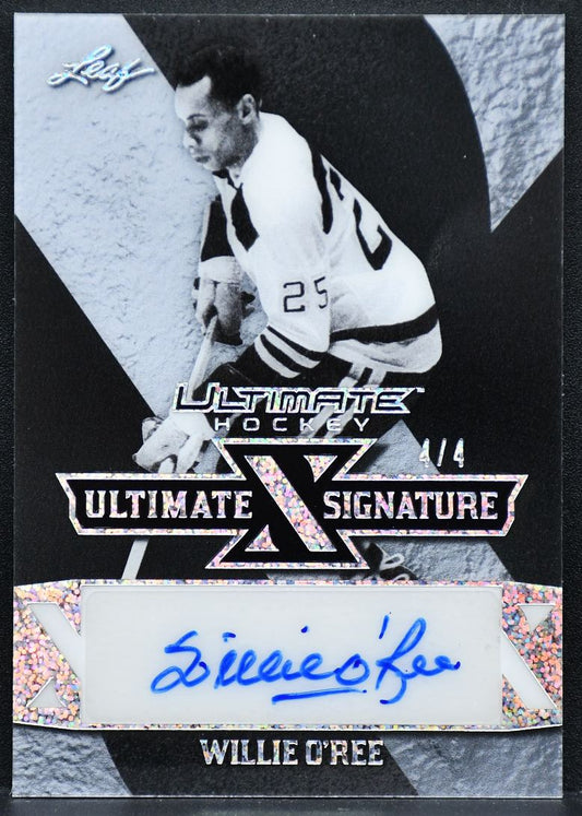 2023-24 Leaf Ultimate X Signatures Willie O'Ree UXS-WO1 Boston Bruins Auto