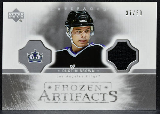 2005-06 Upper Deck Artifacts Frozen Silver Dustin Brown FA-DU Kings Jersey 9363